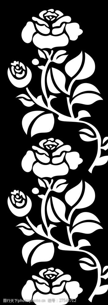 花边隔断矢量图镂空雕刻