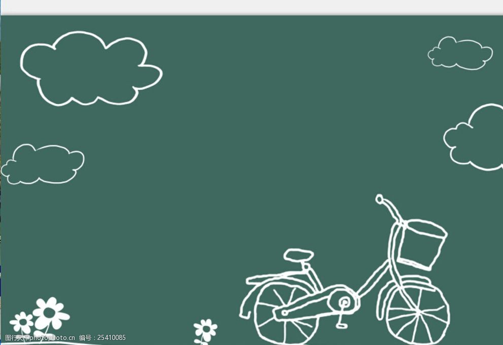 蓝色 卡通简 笔画 手绘 自行车 白云 海报 设计 广告设计 海报设计
