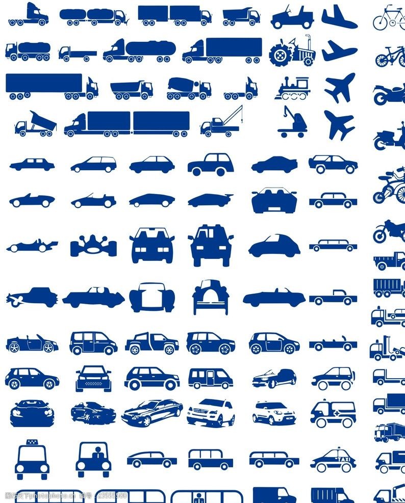 车子分类图标 网页设计 实用图标 摩托图标 小图标 精致小图标 汽车