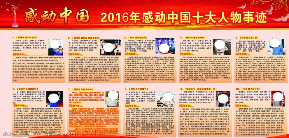 2016十大感动中国人物