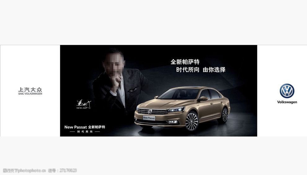 上汽大众帕萨特passat门贴