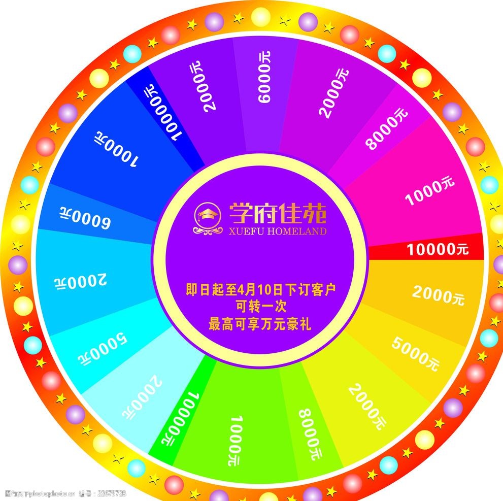 关键词:学府佳苑大转盘 学府佳苑 大转盘 彩色 圆 三色 设计 生活百科