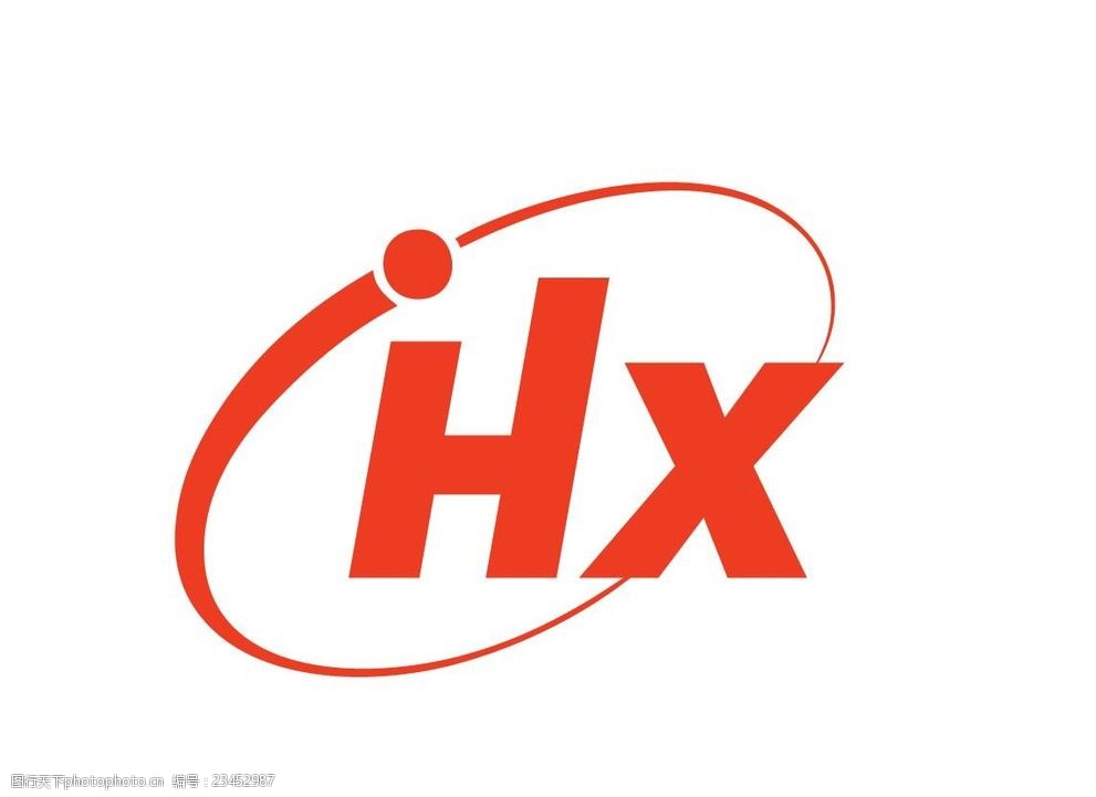 hx字母字体变形logo标志h