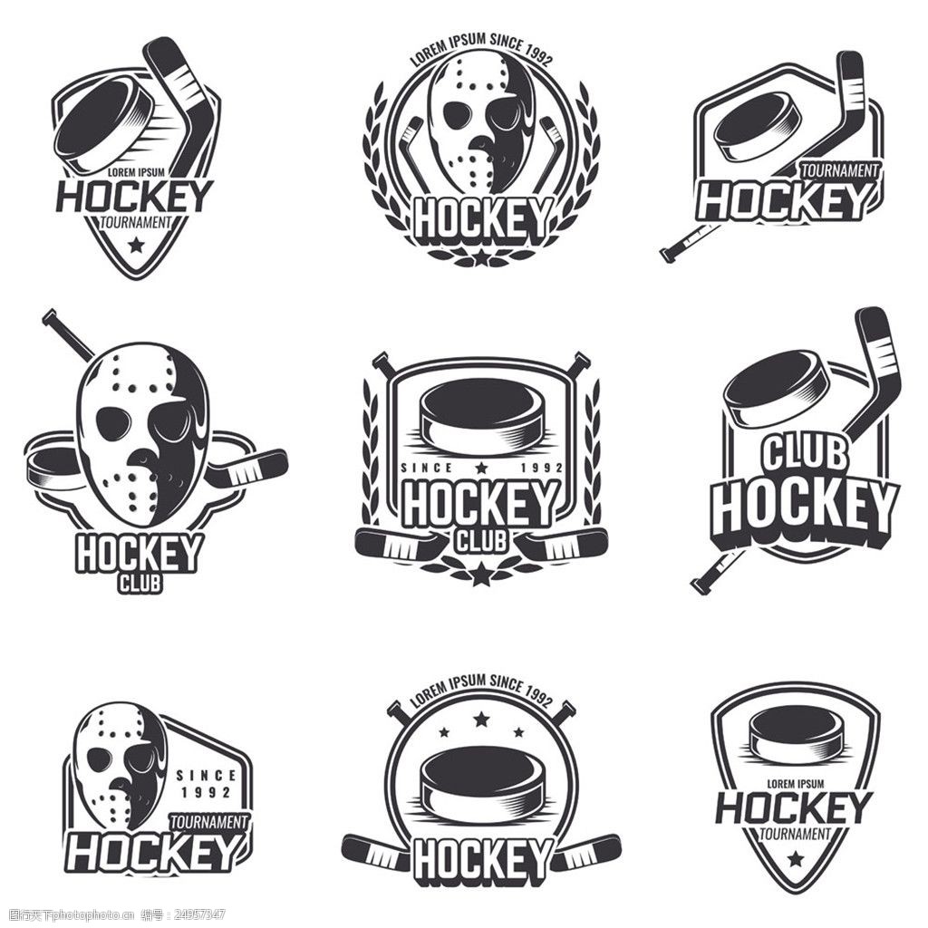 冰球logo设计图片