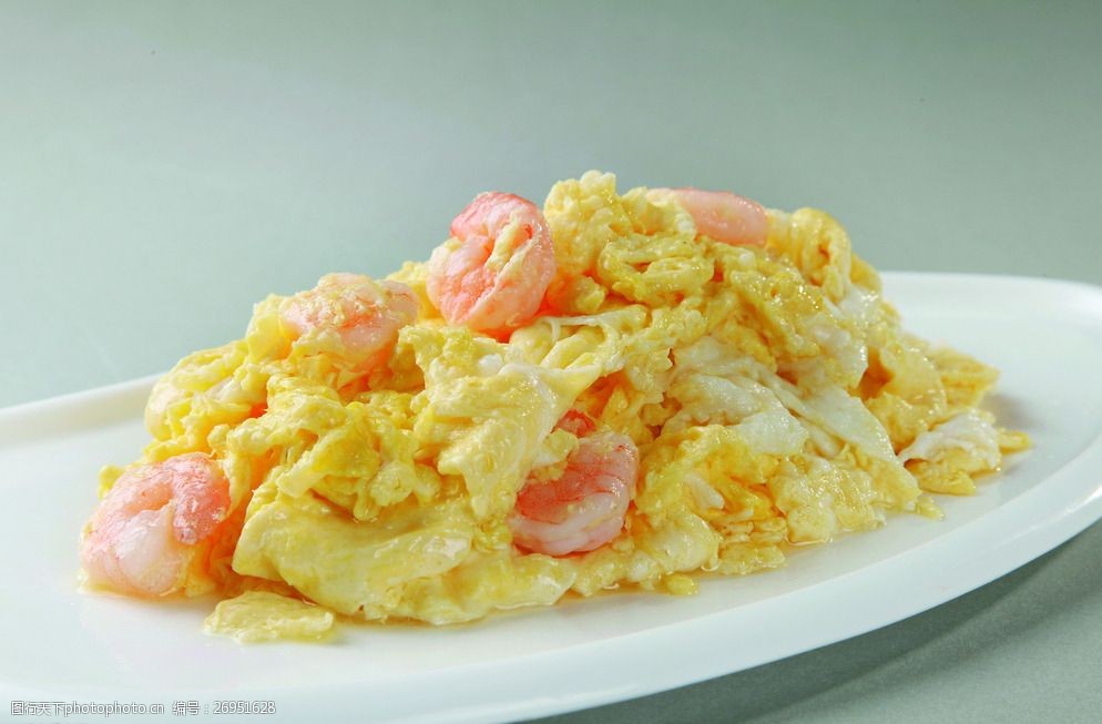 虾仁炒滑蛋图片