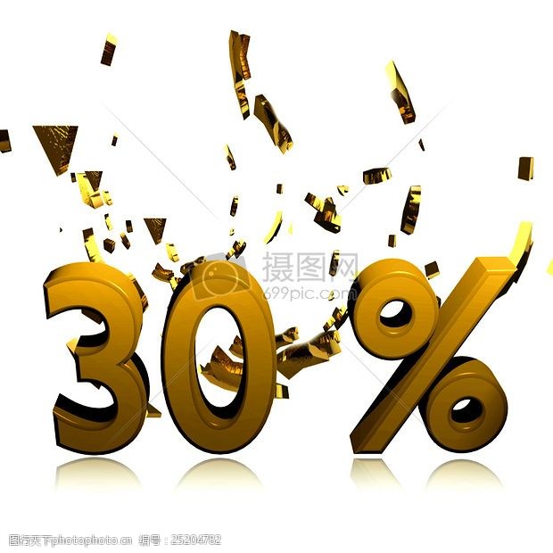 渐变色百分比数字海报