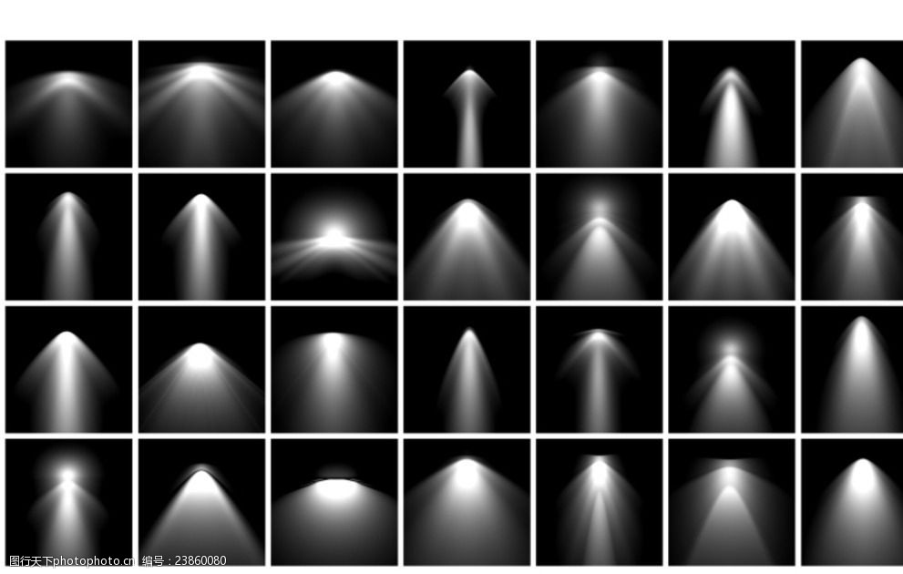 多款展示射灯ps笔刷图片-图行天下图库