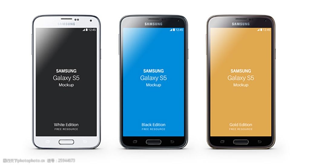 三星galaxys5psd模型样机