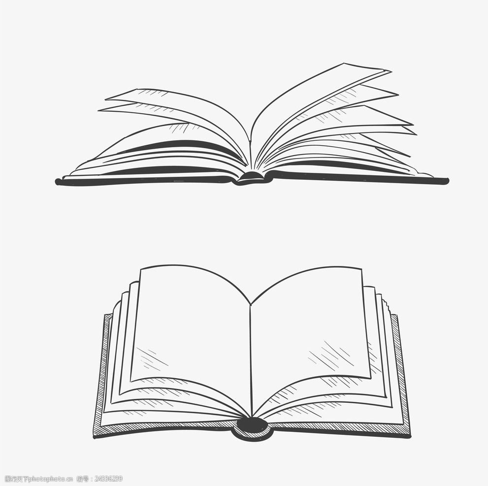 关键词:手绘风格的书 书本 翻开的书本 读书 矢量 矢量趣多多 设计