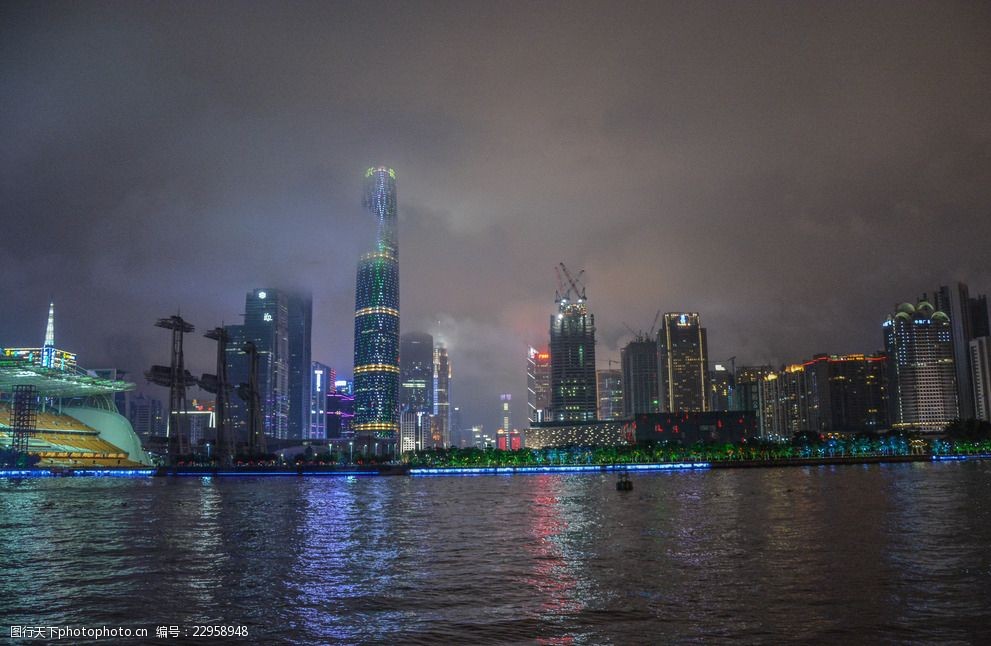 广州夜游珠江夜景