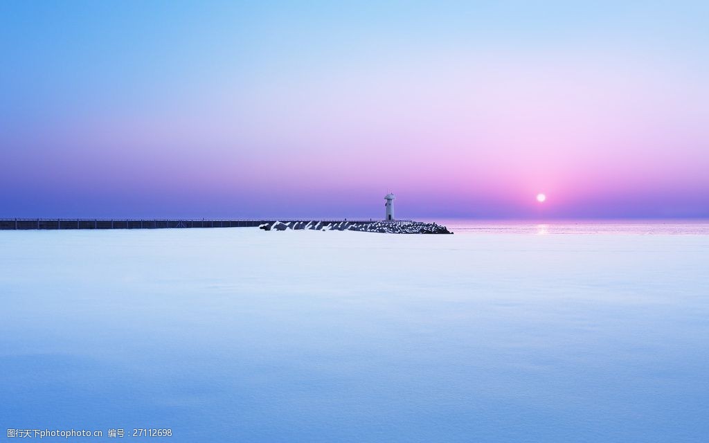 海上日出图片