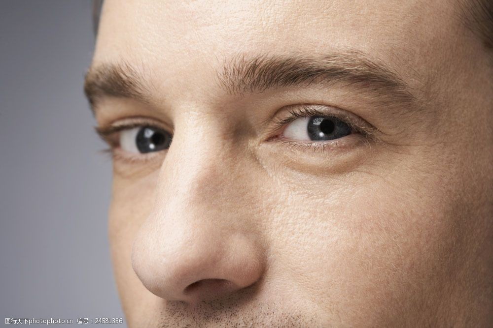 男性 健康男性 男人 外国男性 欧美 蓝眼睛 面部特写 眼珠 瞳孔 睫毛