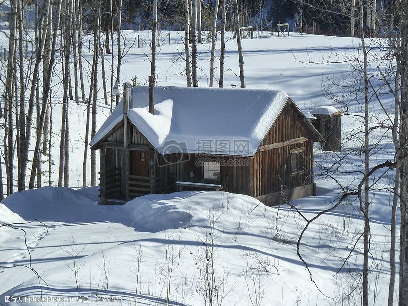 关键词:冰雪中的房子 冷 冬天 树 木屋 自然 野外 红色 jpg