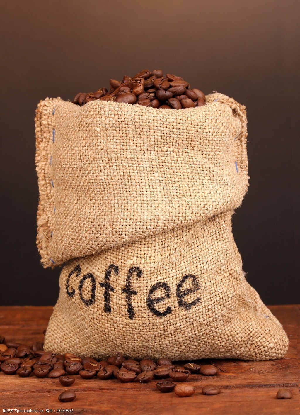 关键词:咖啡豆 麻布 木地板 coffee 豆子 袋子 coffee
