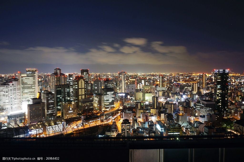繁华都市城市夜景图片