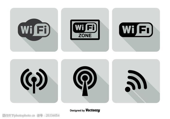 wifi标志图标集