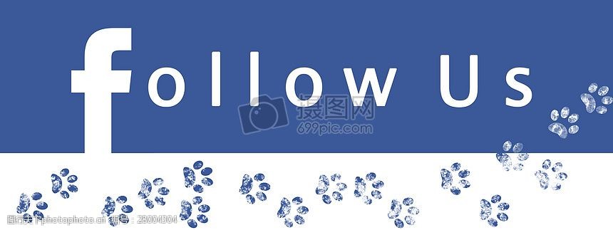 跟随我们的英文图画