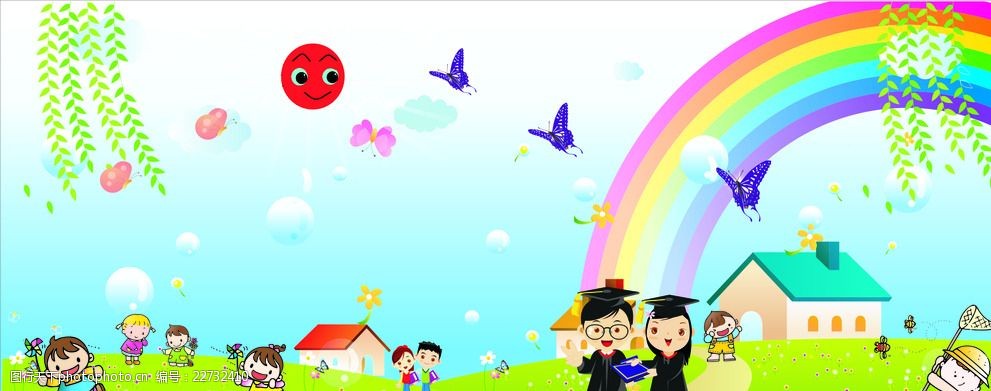 幼儿园背景墙图