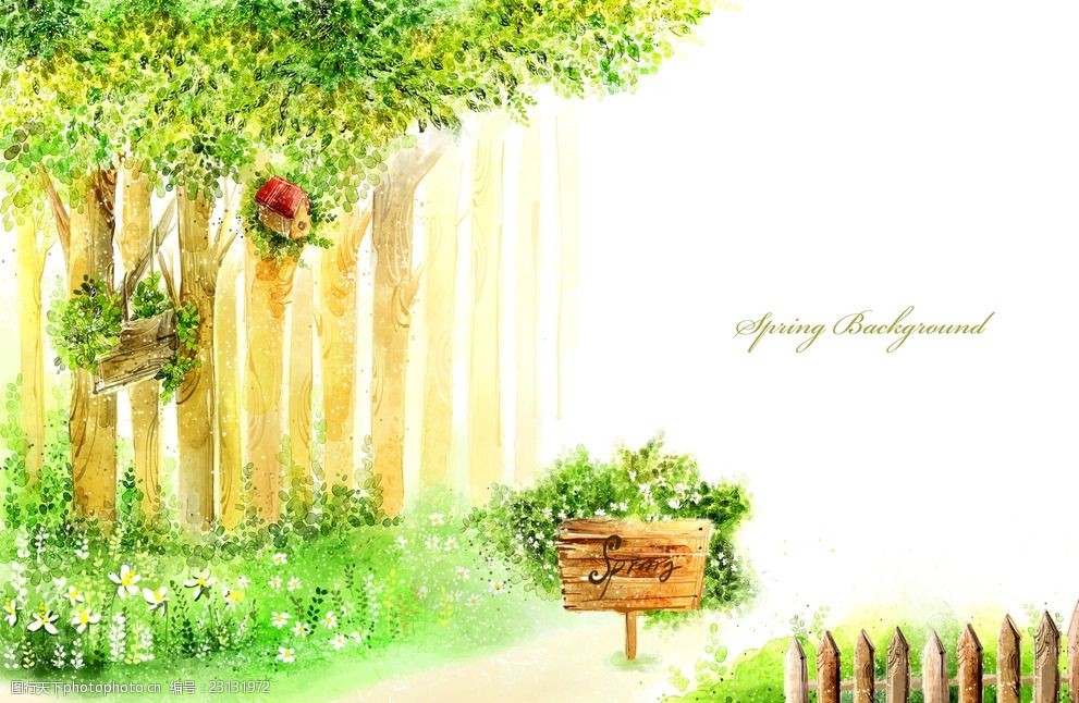 唯美卡通温馨背景底纹