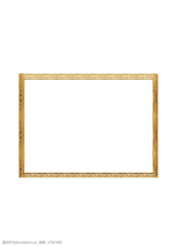 细边金相框(边角已分割)图片-图行天下图库