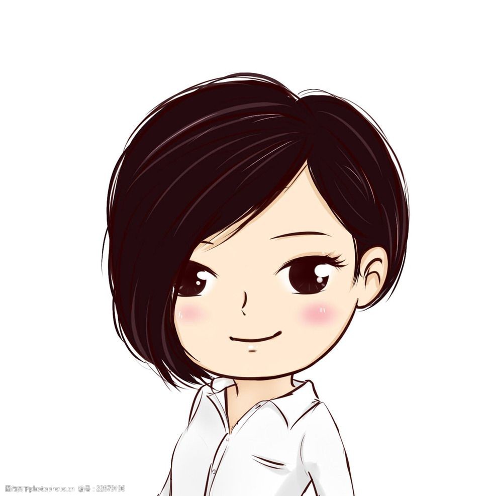 办公白领女卡通形象