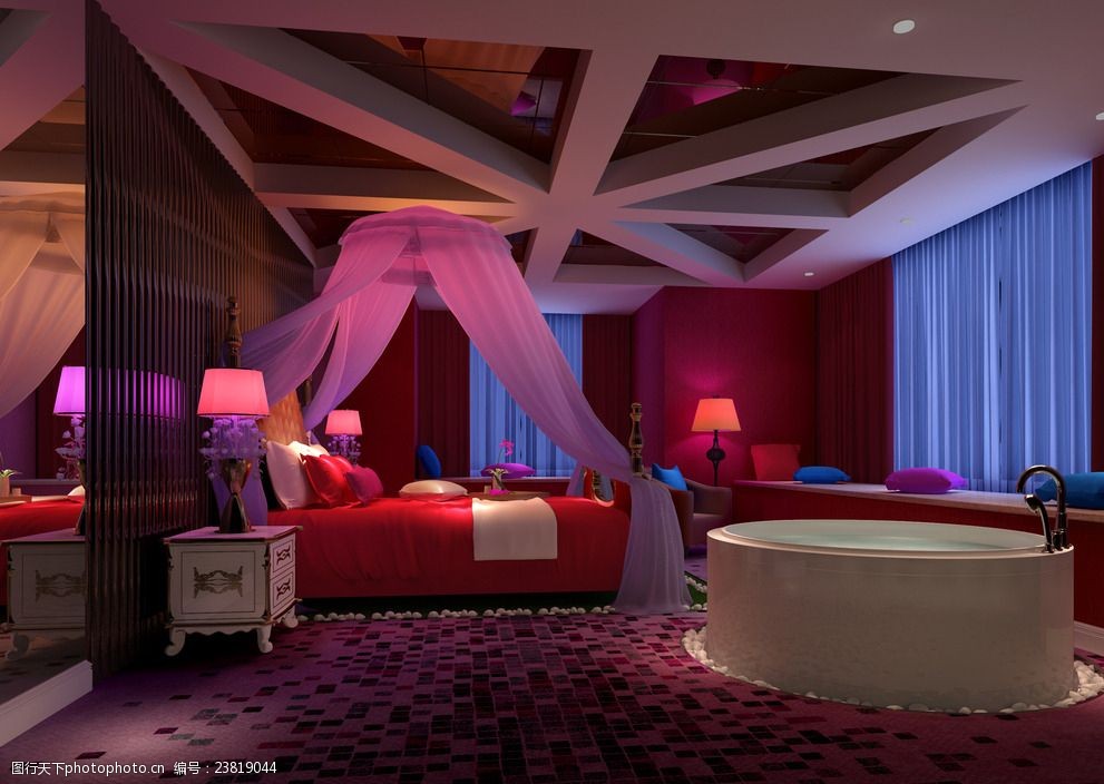 情侣酒店时尚特色个性客房设计