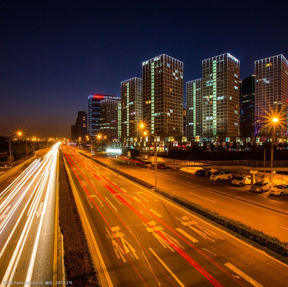 北京夜晚街景