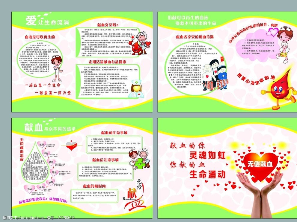 无偿献血展板