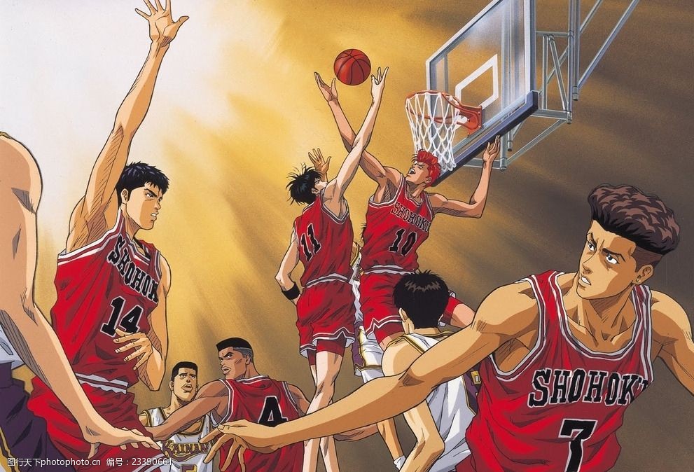 灌篮高手动漫插画