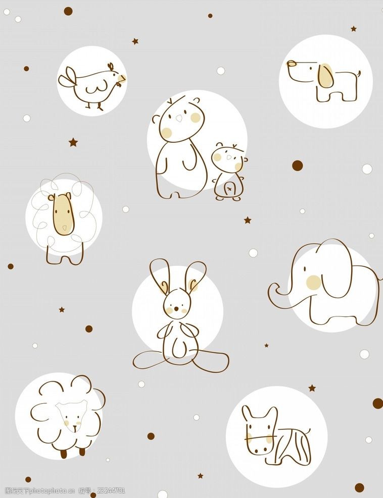 矢量卡通花纹背景底纹