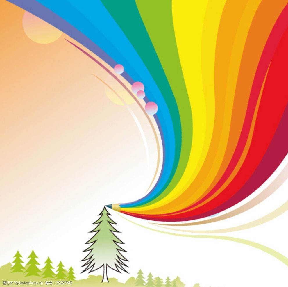 绚丽的彩虹背景