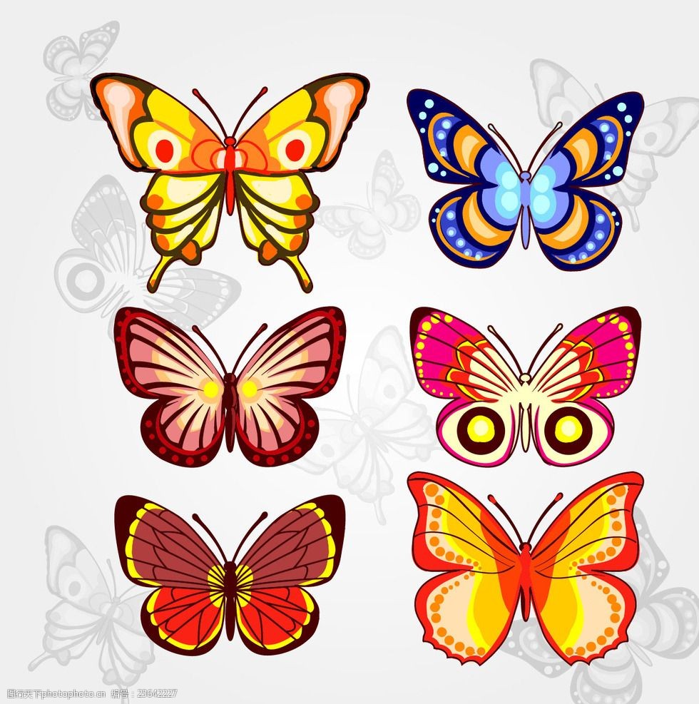关键词:色彩斑斓美丽的蝴蝶手绘 色彩 斑斓 美丽 蝴蝶 手绘 设计 生物