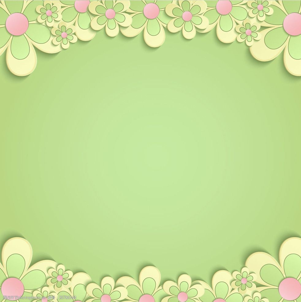 唯美花朵边框图片-图行天下图库