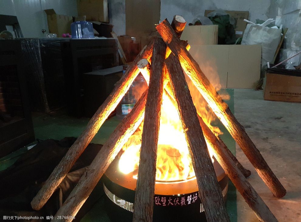 户外伏羲电壁炉篝火