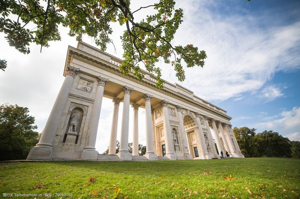 白色捷克石柱廊图片图片-图行天下图库