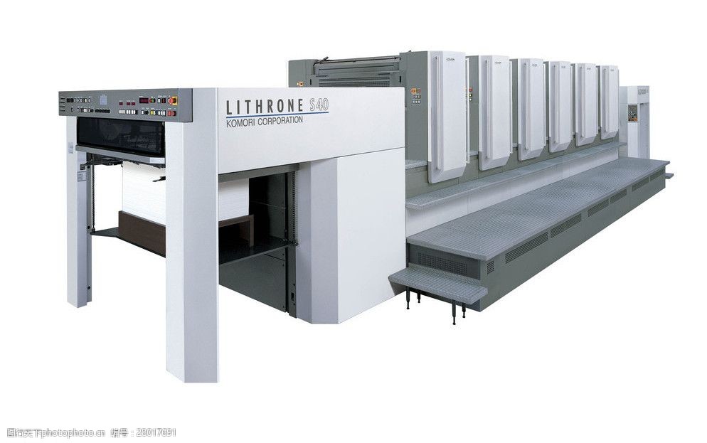 日本小森丽色龙四色印刷机(非高清)图片
