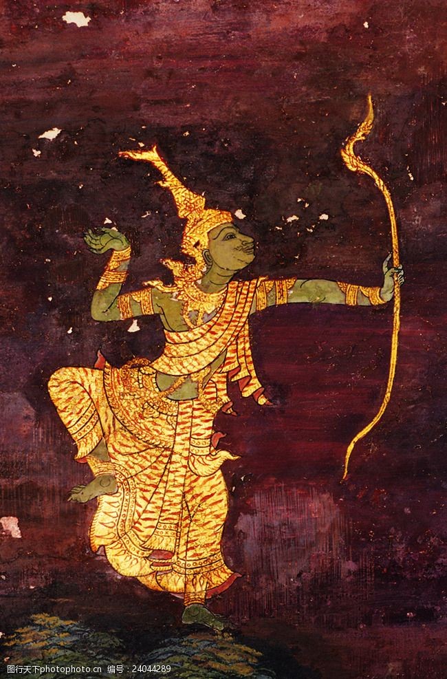 罗摩衍那壁画弓箭