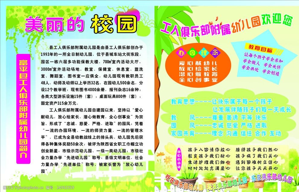 幼儿园宣传栏