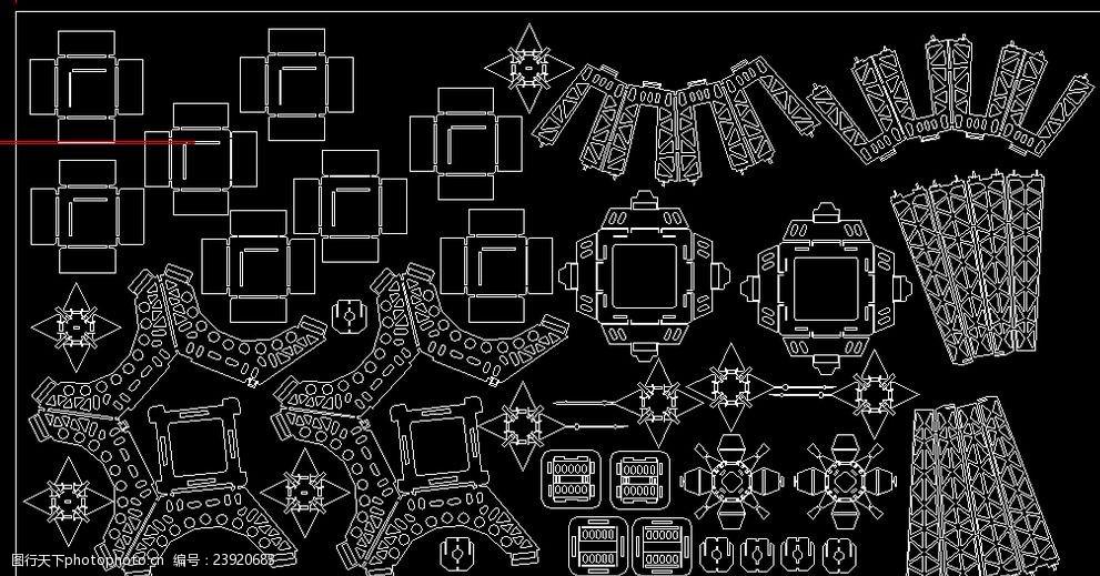 激光拼图 埃菲尔铁塔 木板拼图 雕刻 cad文件 设计 3d设计 展示模型