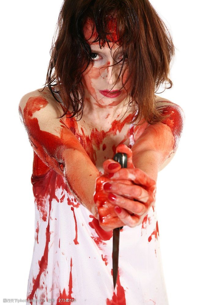 设计图库 高清素材 人物 关键词:拿刀的恐怖女性图片素材 恐怖人物