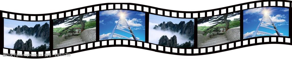 电影胶卷图片排版