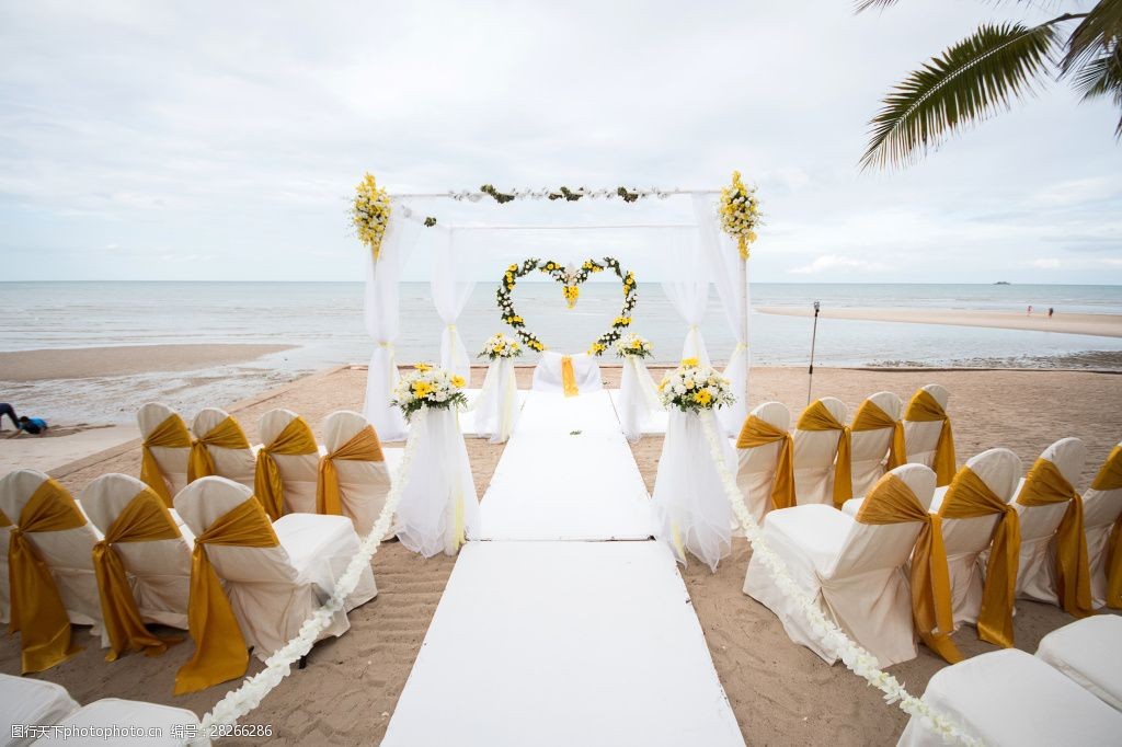 白纱婚礼现场图片素材下载