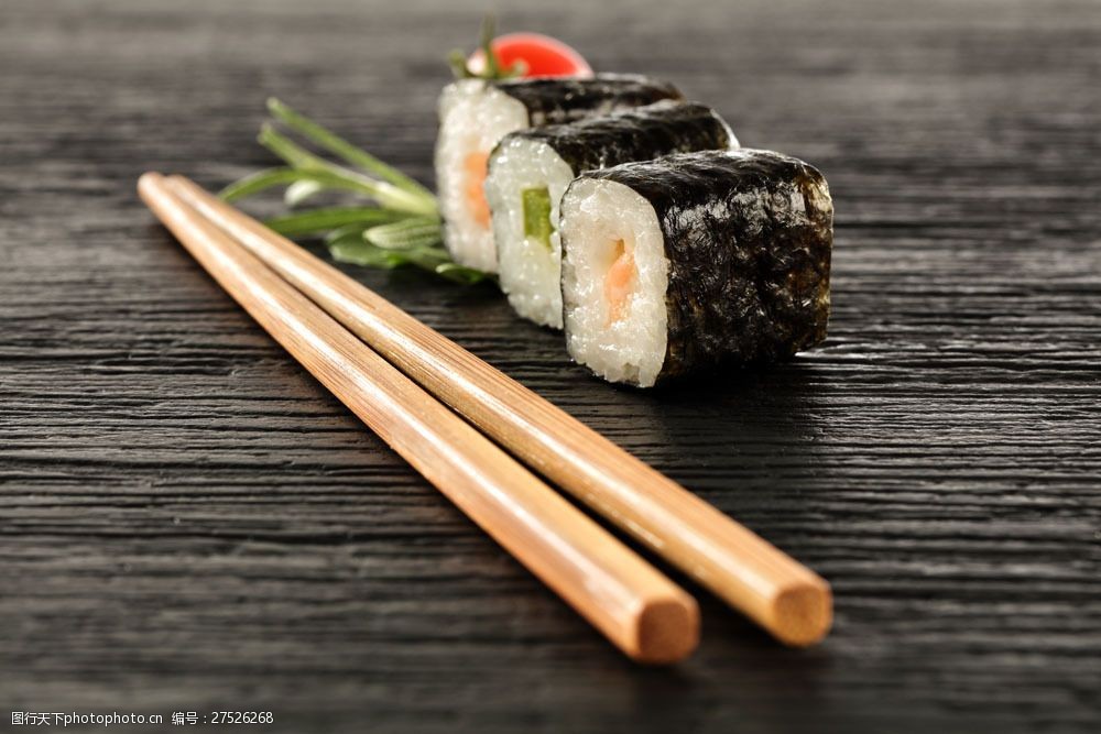 关键词:寿司与筷子图片素材 筷子 寿司 日本料理 日本美食 食物摄影