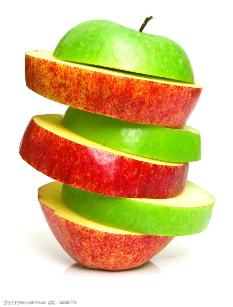 叠放在一起的水果片图片