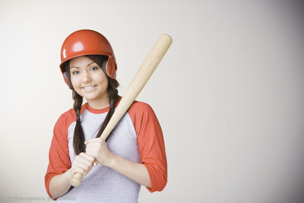 设计图库 高清素材 人物 关键词:美女与棒球图片素材 女性女人 外国