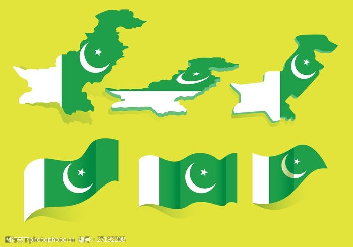 巴基斯坦轮廓图图片