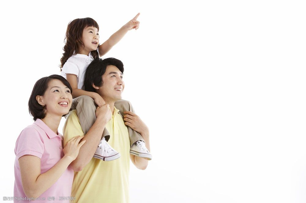 幸福三口之家图片