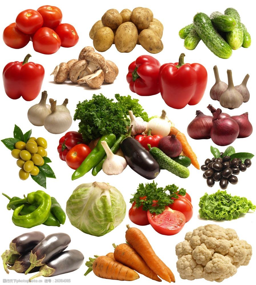 蔬菜种类真实图片