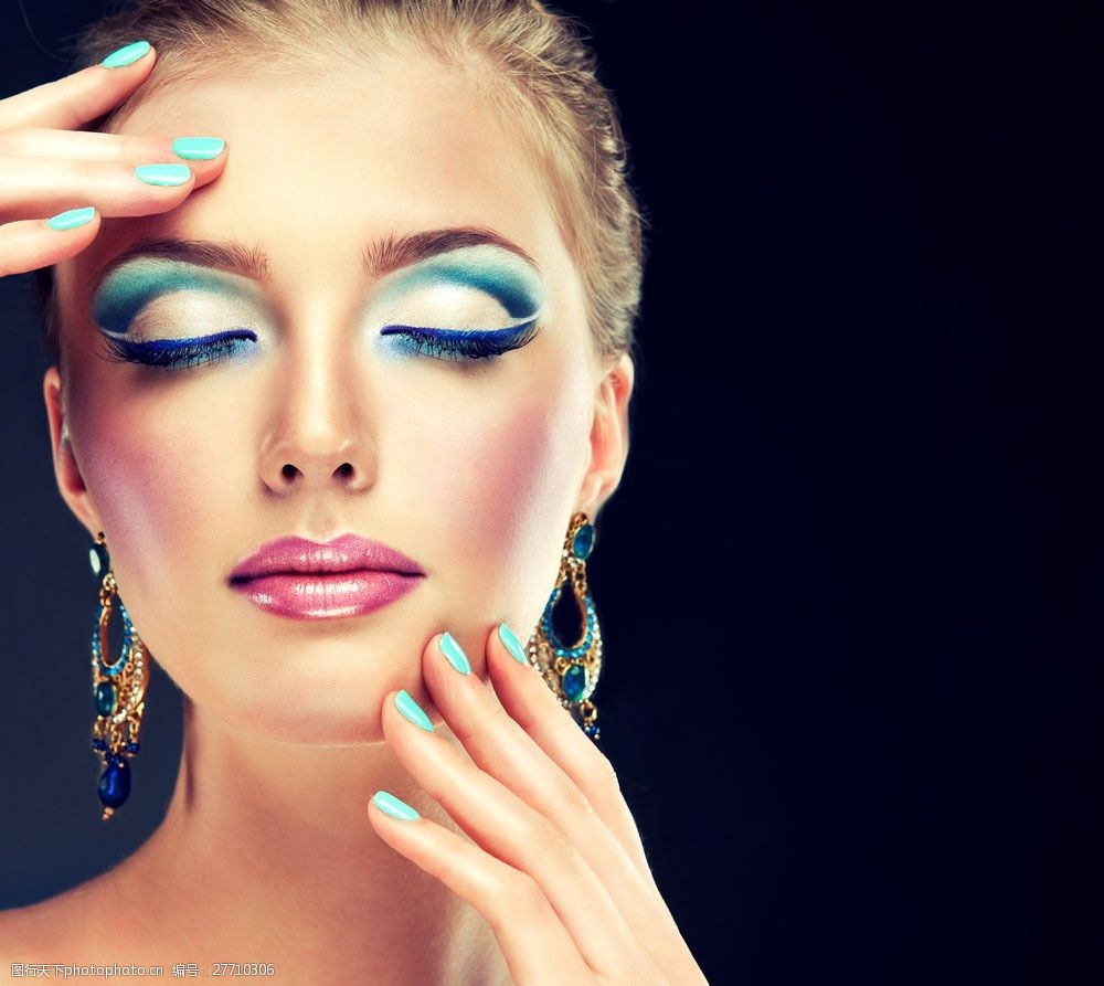 彩妆美女摄影图片