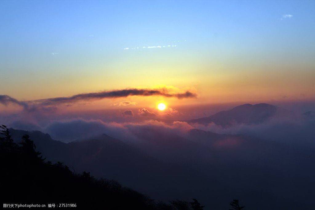 日出 日出風景 唯美日出 太陽 雲海